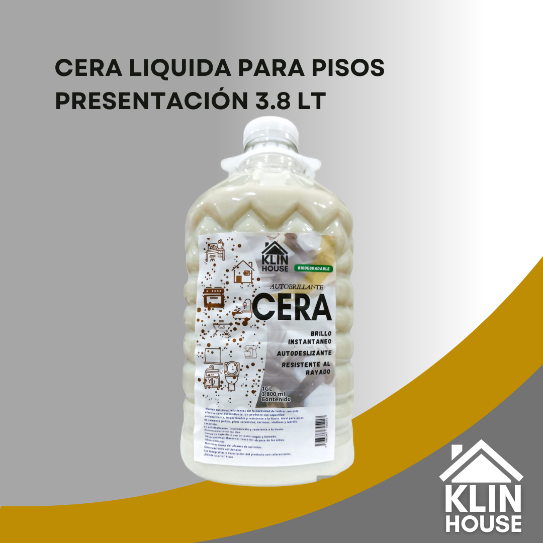 CERA LIQUIDA PARA PISOS 3.8 LT