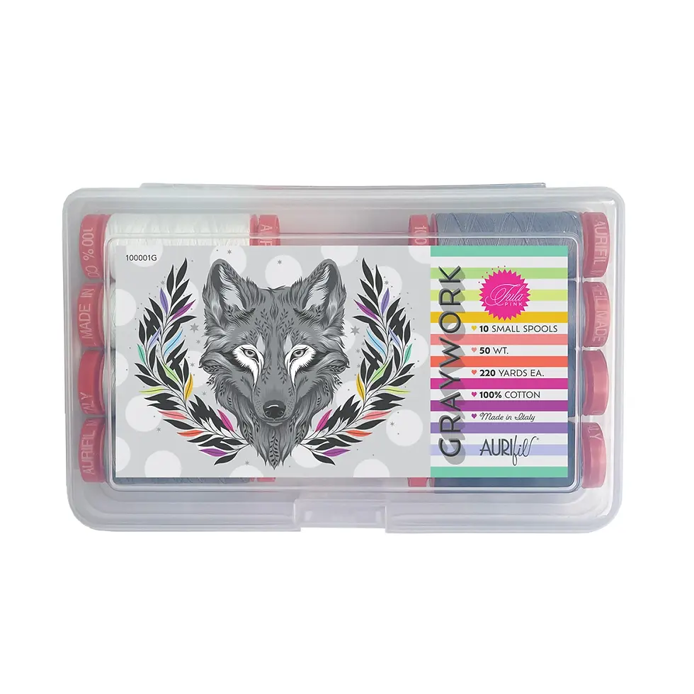 Thumbnail: TP50GW10  Graywork By Tula Pink 10 Small Spools