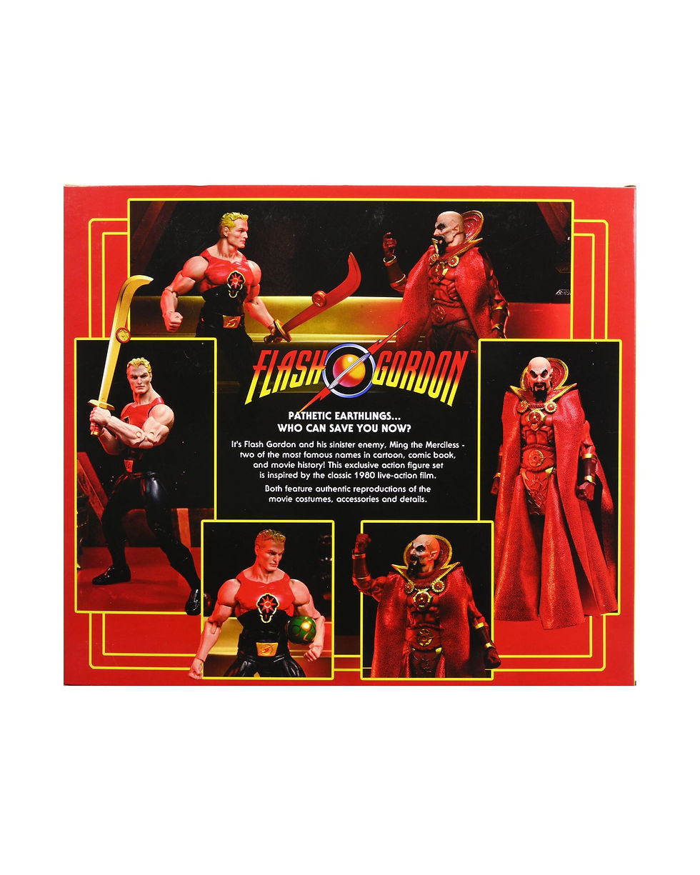Thumbnail: NECA FLASH GORDON (1980 MOVIE) FLASH AND MING ULTIMATE 7" SCALE FIGURE 2-PACK