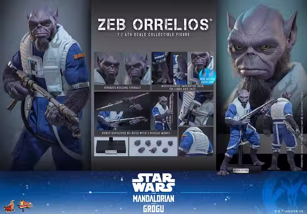 Thumbnail: Hot Toys 1/6 Zeb Orrelios Star Wars The Mandalorian & Grogu