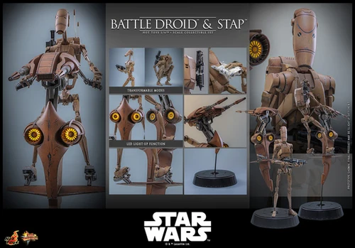 Hot Toys 1/6 Battle Droid & STAP - Star Wars - The Phantom Menace