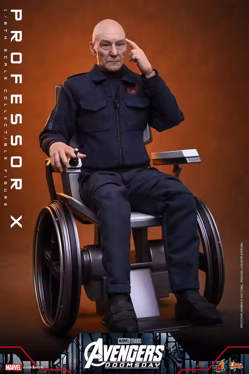Thumbnail: Professor X - Marvel Avengers Doomsday Hot Toys Collectibles 1/6th Scale Figure
