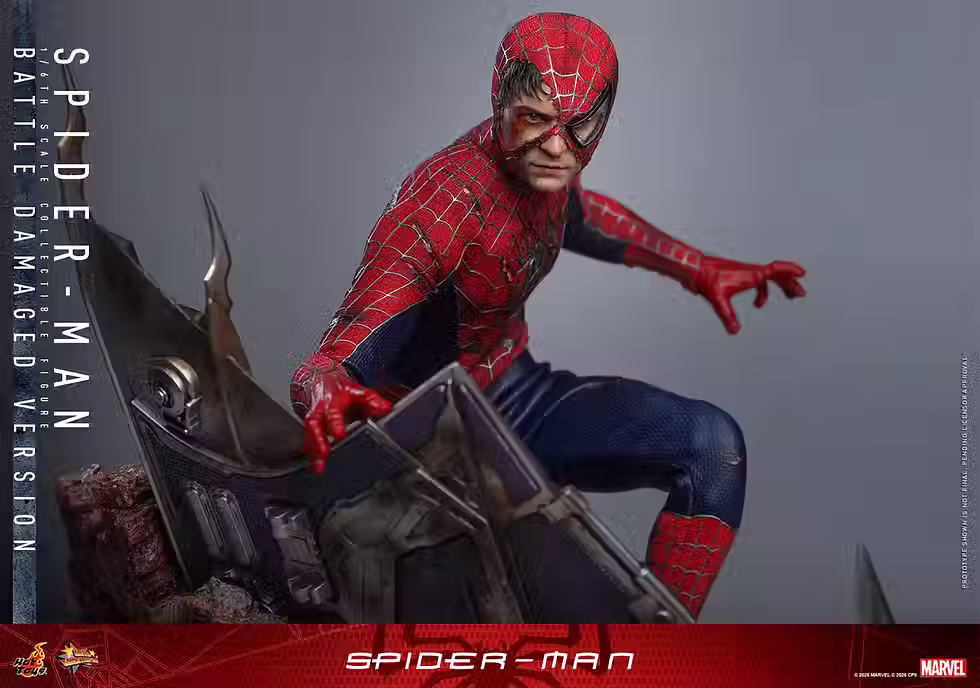 Thumbnail: Hot Toys 1/6 Spider-Man Battle Damaged - Spider-Man Figure