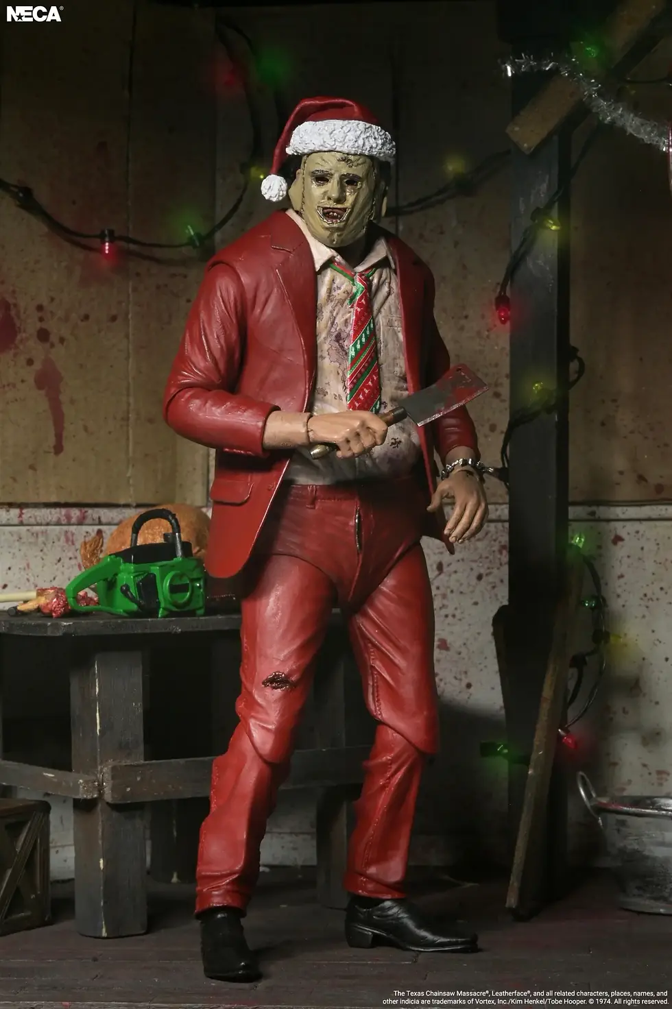 Thumbnail: NECA Texas Chainsaw Massacre Ultimate Santa Leatherface 7 Scale Figure