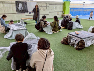 ららぽーと安城/よぞらのチョークパーク「青空チョークアート教室」/ 愛知県安城市/ #愛知県 #ワークショップ ＃クリスマス #ファミリーイベント ＃アートイベント