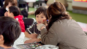 ららぽーと安城/ 参加型巨大チョークアート/ アウトドアチョークアートパーク/ フェイスペイント/ ダンボールトレイン/ 愛知県常滑市/ ＃愛知県 ＃ファミリーイベント #アートイベント