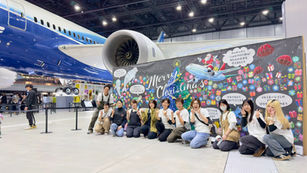 中部国際空港セントレア/ 参加型巨大チョークアート/ ウォールチョークアート/ 愛知県常滑市/ ＃愛知県 ＃ファミリーイベント #アートイベント