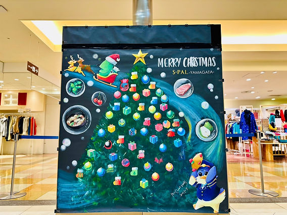 S-PAL山形 / 参加型巨大チョークアート/ 山形県山形市 / #山形県