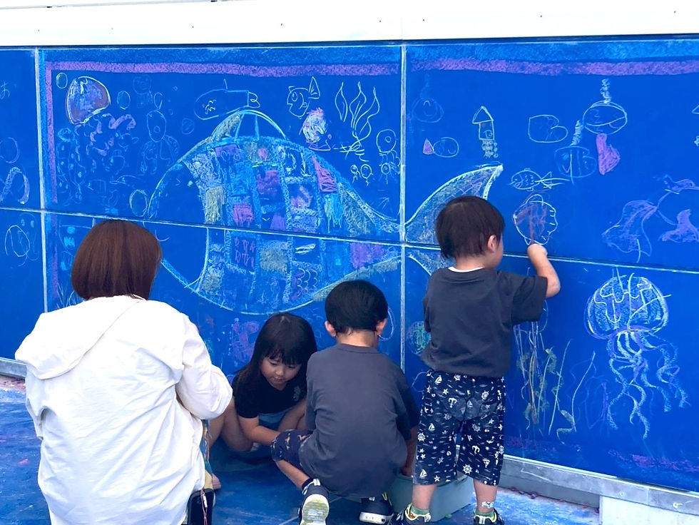 ららぽーと安城/よぞらのチョークパーク「青空チョークアート教室」7月/ 愛知県安城市/ #愛知県 #ワークショップ #ファミリーイベント #アートイベント