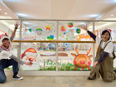 イオンモール高の原/ ガラスチョークアート/ 京都府木津川市/ #京都府 #ファミリーイベント #アートイベント