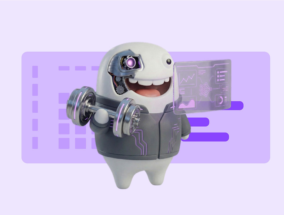 AI robot operating digital workspace