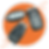 Three modern car key fobs displayed on an orange background, providing key fob programming service in Revere, MA.