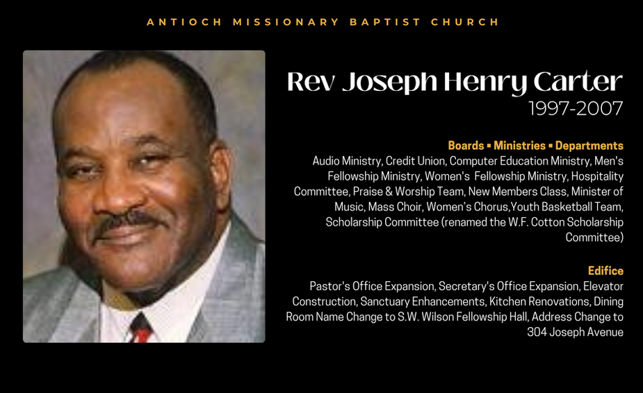 Rev Joseph Henry Carter