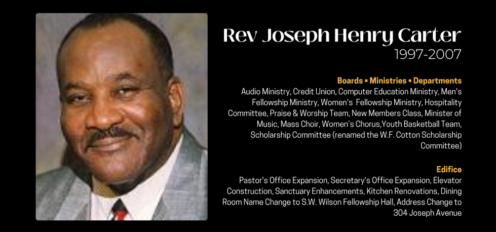 Rev Joseph Henry Carter