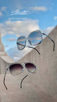 Silhouette glasses floating