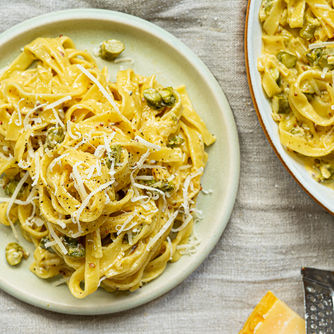 spring asparagus tagliatelle