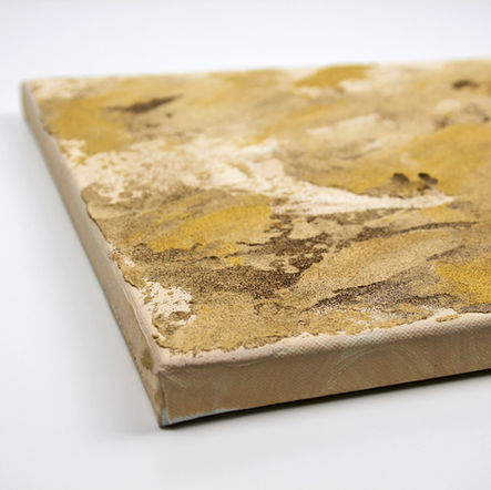 Detail eines Gemäldes mit Sand
