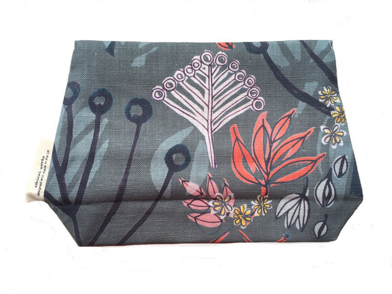 Thumbnail: 'TOKYO' (slate/red) cosmetics bag