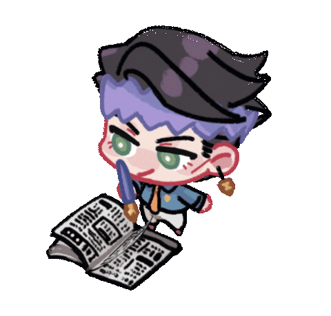 Jjba Rohan Sticker - Find & Share on GIPHY.gif