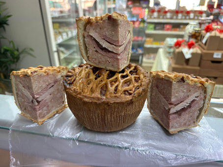 Turkey, Ham & Cranberry Pork Pie