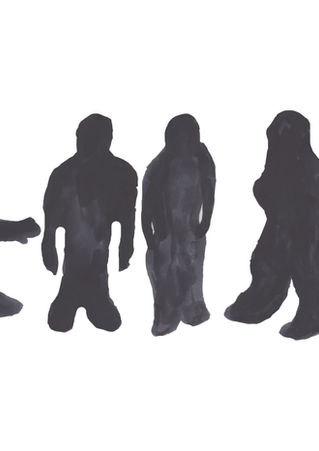 Silhouette on the map of Liverpool