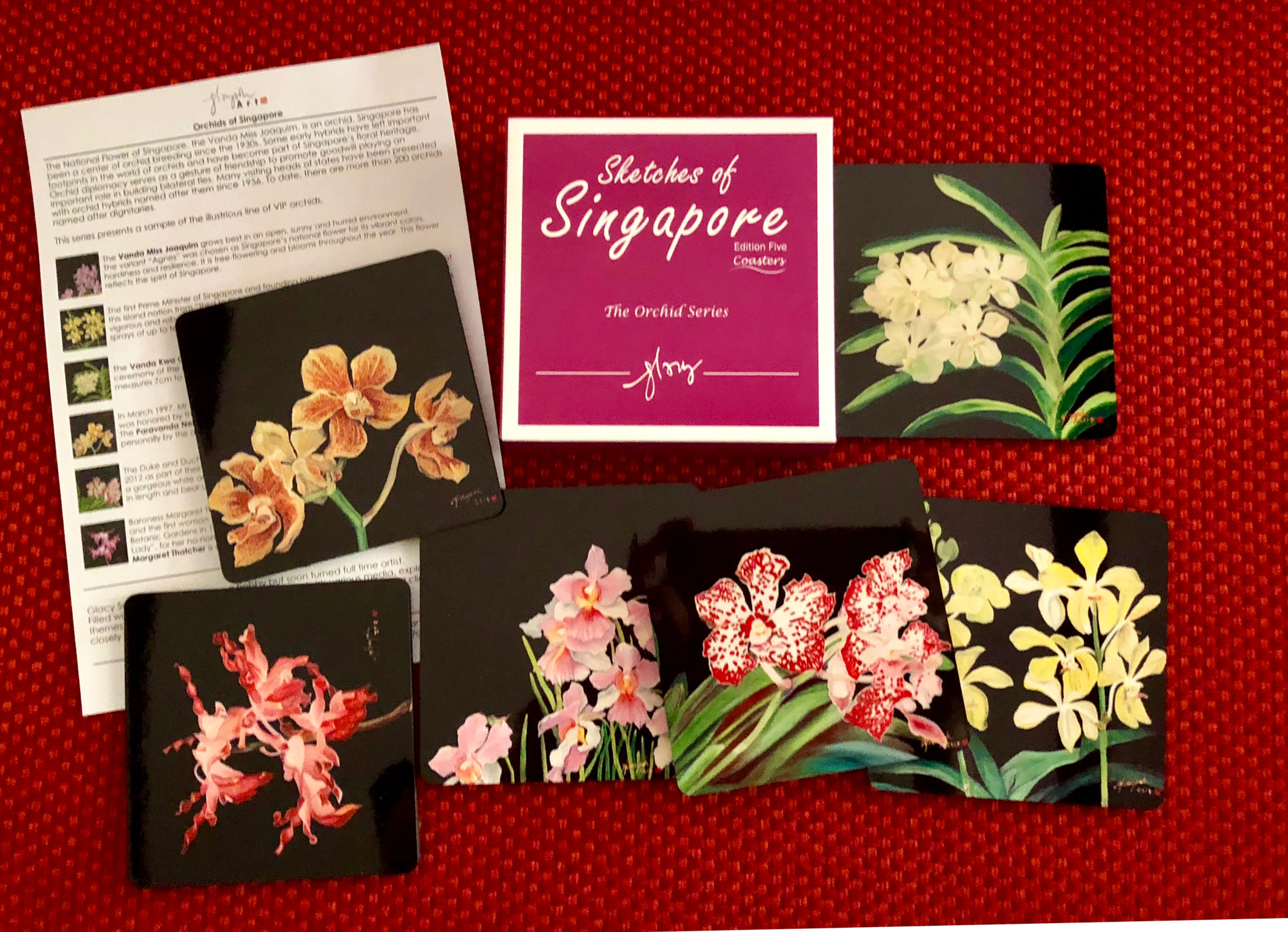 SOS 5 Orchids Coasters Reg