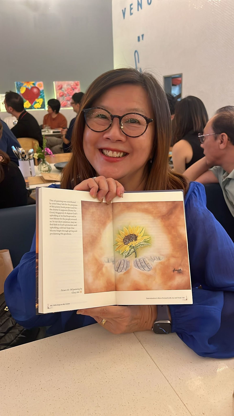 Painting that comes  with  a sonnet 