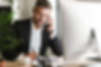Professional on call with mobile phone, illustrating IT service partnership