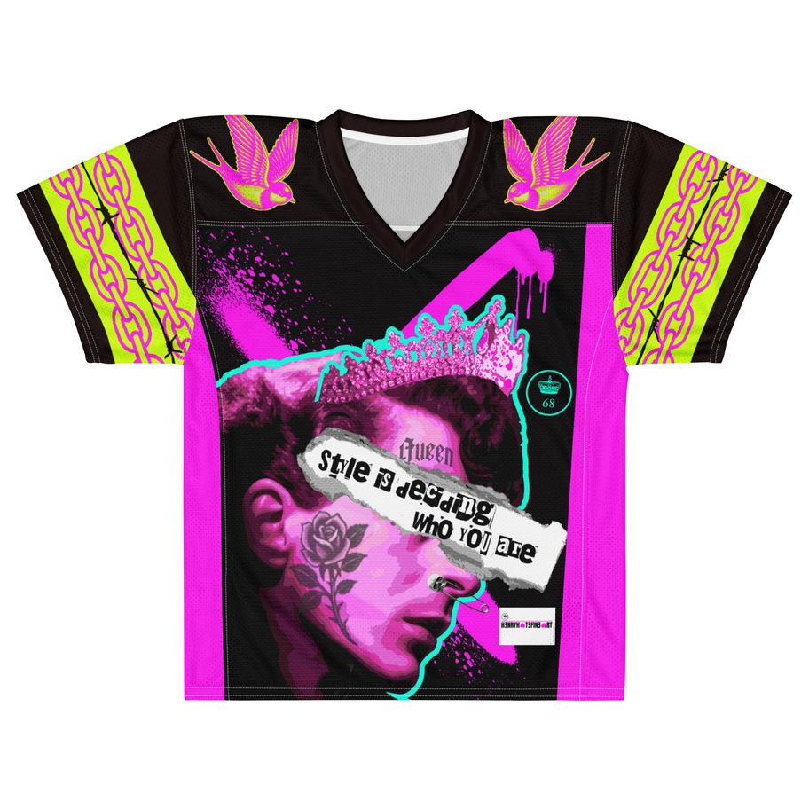 Limited Edition Quentin Crisp LGBTQ Football Jersey Fine Art Street Wear