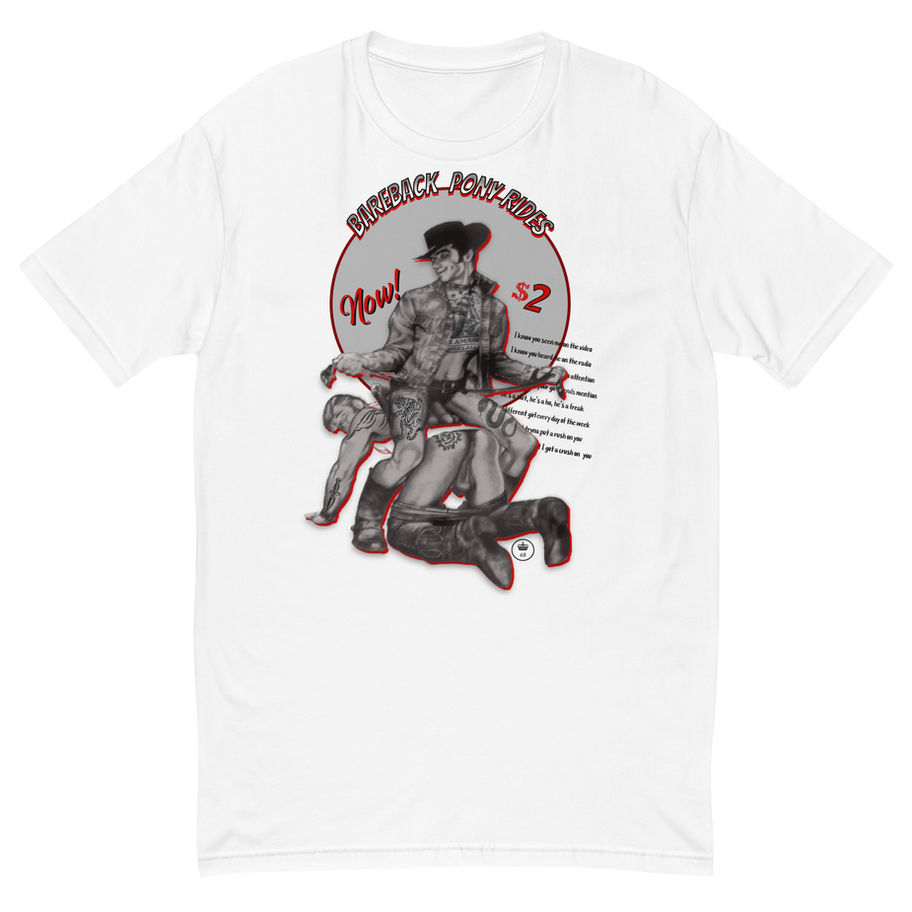 Bareback Cowboy Punk T-Shirt | Queer Leather Bear Streetwear – Henry Hate