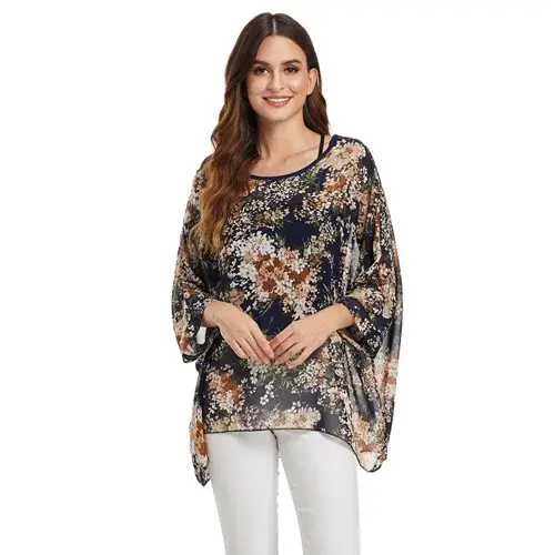 Miniatura: White Blouse Shirt Fashion Plus Size