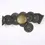 Thumbnail: Goth Dark Round Disc Faux Leather Boho Wide Belts