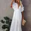 Thumbnail: Cover-Ups Long White Tunic Casual Summer Beach Dress Sheer