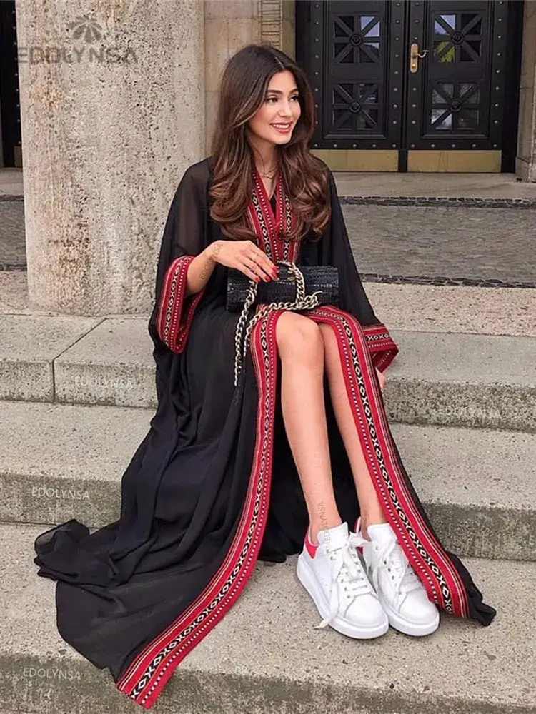 Thumbnail: 2025 Bohemian Floral Printed Front Open Summer Women Beach Wear Wrap Dress