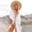 Thumbnail: Striped Oversized Bathing Swimwear Beach Bikini Cover Ups Boho Robe Cotton