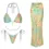 Thumbnail: Bikini With Skirt Boho Print 3 Pics a Line