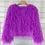 Thumbnail: Colorful Boho Furry Faux Fur Coat