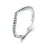 Thumbnail: WOSTU Simple Rings 100% 925 Sterling Silver Shimmering Wish Stackable Ring