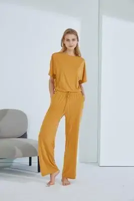 Thumbnail: Casual Pajamas Suit Thin Two-Piece Suit