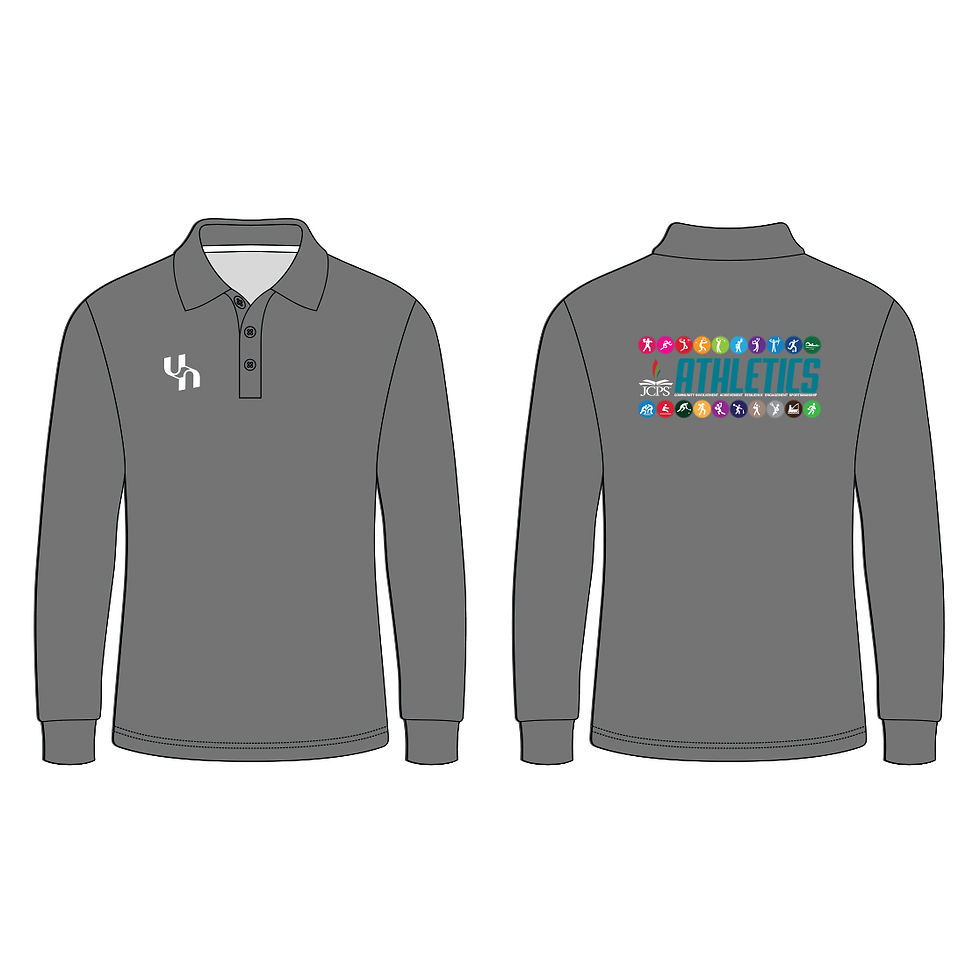 Thumbnail: Men's Long Sleeve Polo Shirt - JCPS Athletics
