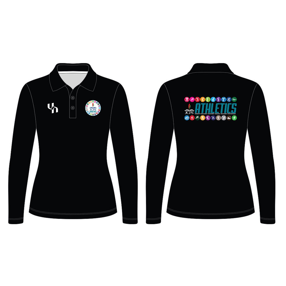 Thumbnail: Women's Long Sleeve Polo Shirt - JCPS Athletics
