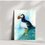 Thumbnail: Abstract puffin watercolour print