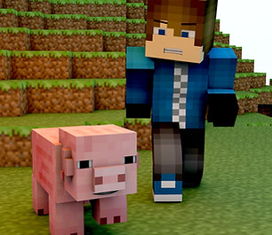 Minecraft game character