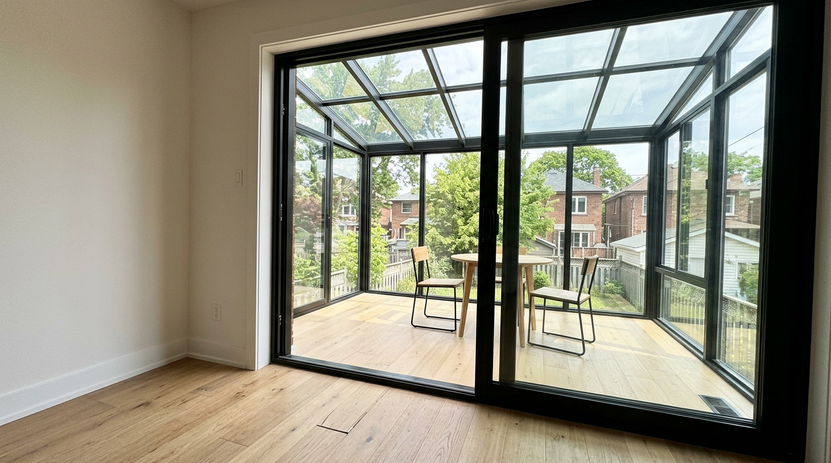 Toronto home extension solarium