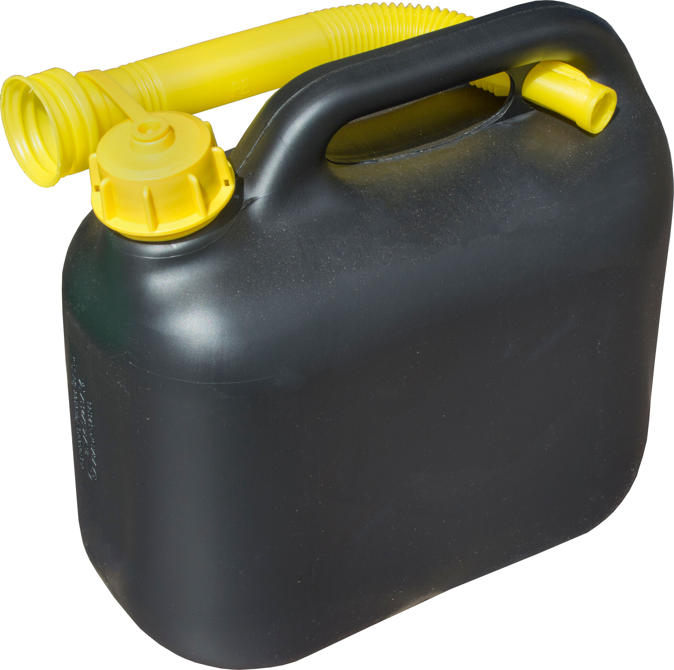 Powerhand 5 Litre Black Plastic Fuel Can