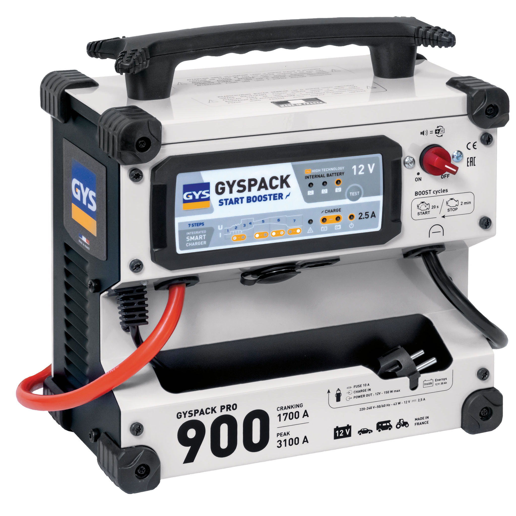 GYS PRO 900 12V 830A Starter Pack