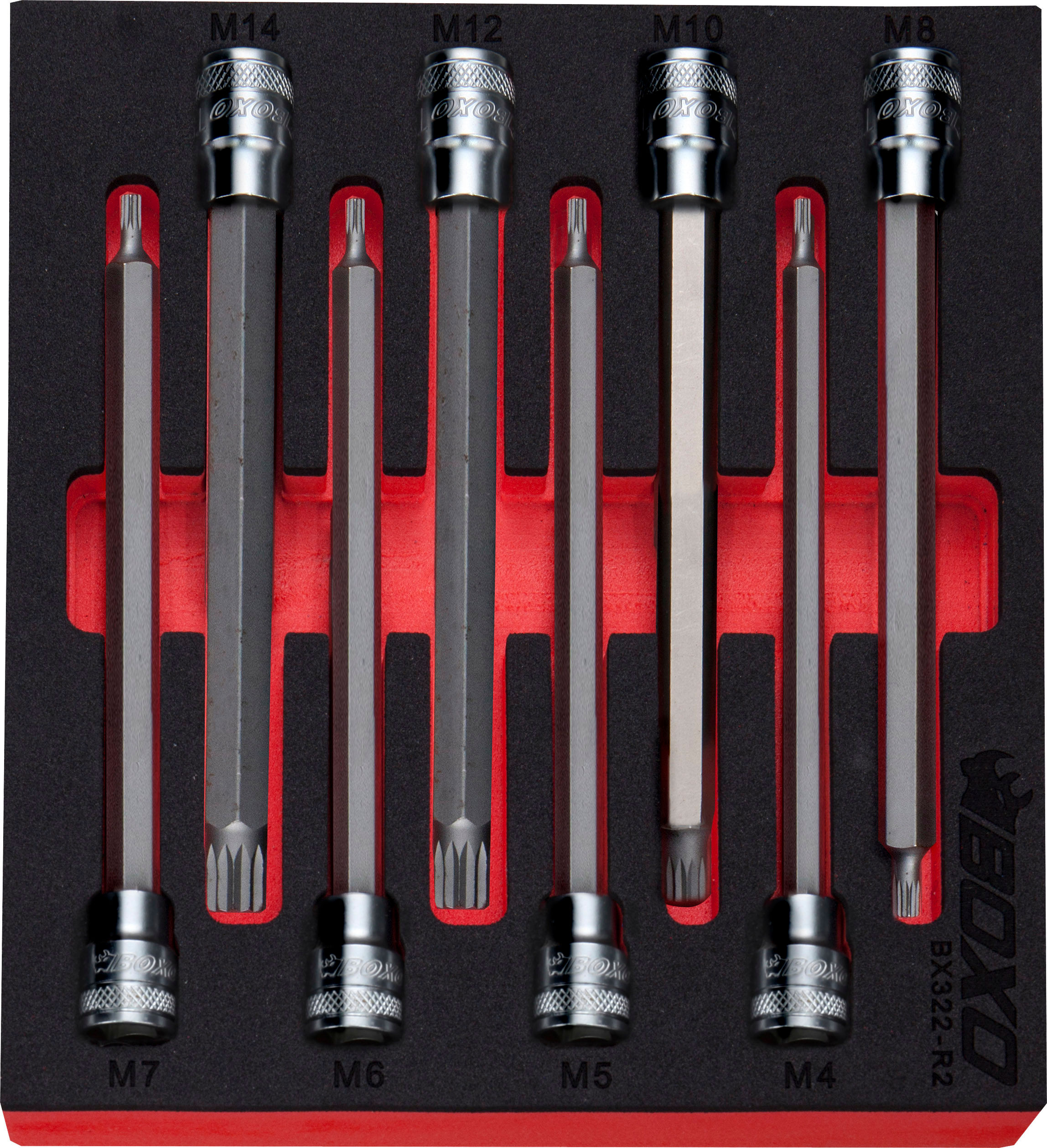 8pc 3/8" Long Spline Socket Set