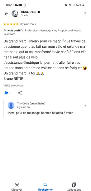 Témoignage électrification vélo