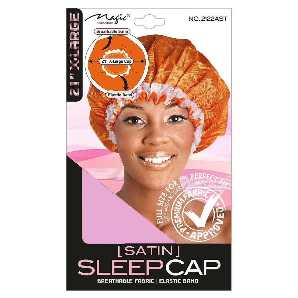 Thumbnail: MAGIC COLLECTION SATIN SLEEP CAP 21" X-LARGE