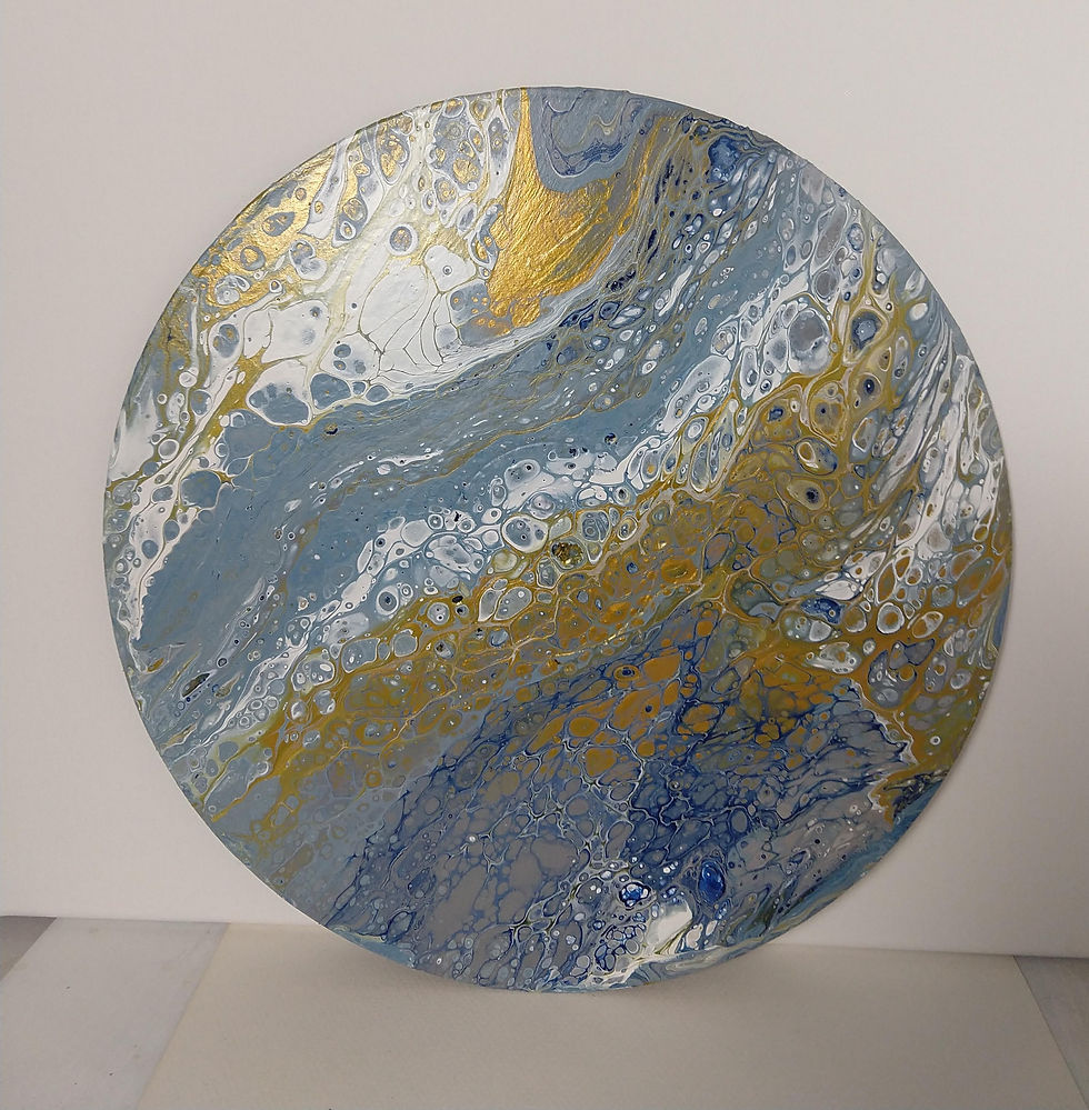 Abstract Custom Upcycled Record